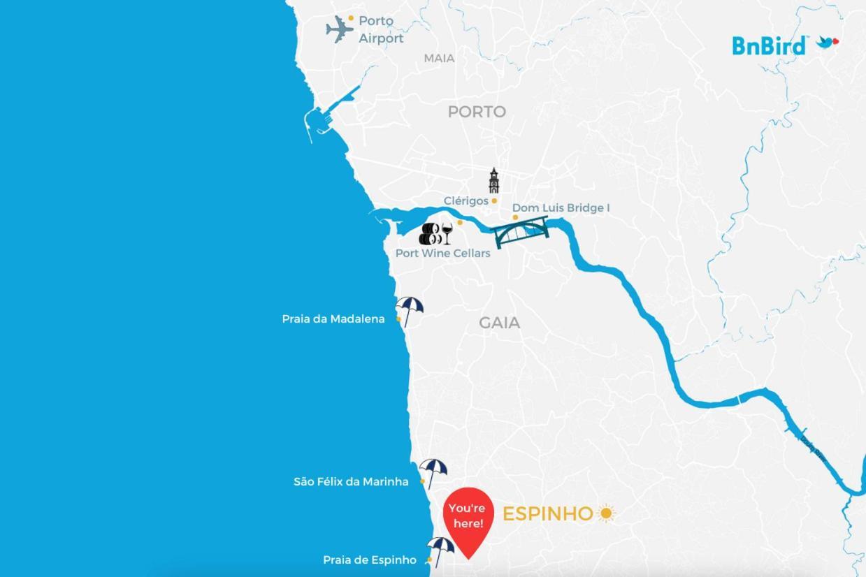 Espinho Sunshine Flat Lägenhet Exteriör bild